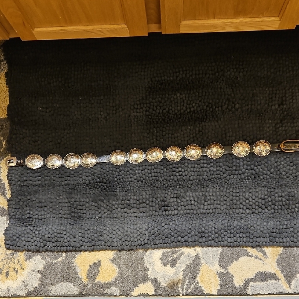 Elegant Silver Concho Belt